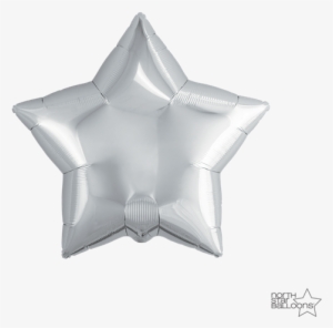 Picture Of Foil Balloon Silver Star 23cm - Silver Foil Star Balloon Png #3202624
