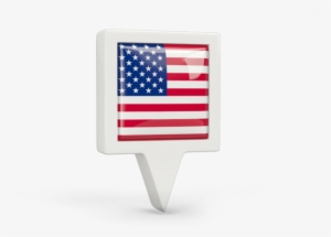 Usa Square Flag Png #3203318