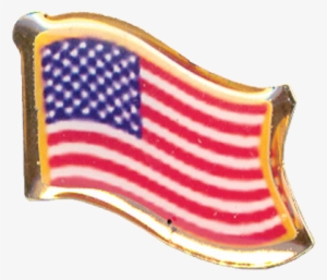 Usa Flag Pin - Tiger Claw Us Waving Flag Pin #3203386