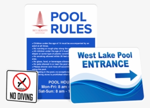 Aluminum Pool Sign Large - Signs.com, Inc. #3203849