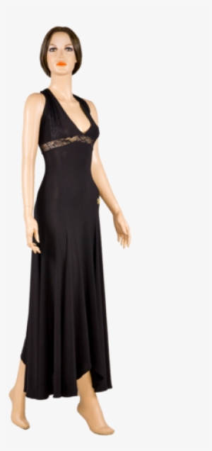 V-neck Back Straps Ballroom & Smooth Dress - Dress #3204305