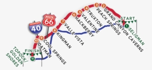 Route 66 Fun Run Map3 - Route 66 Kingman Seligman #3204885