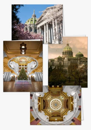 Pennsylvania Capitol Four Seasonal Note Card Set #3205302