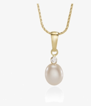 9ct Pearl & Cubic Zirconia Pendant - Cubic Zirconia #3205383