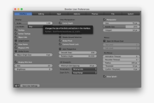 A Dialog Box Showing The Interface Tab Of Blender - Blender #3205472