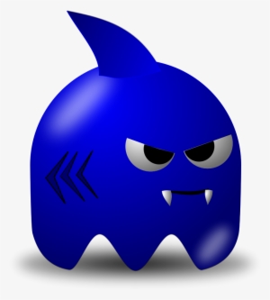 This Free Clipart Png Design Of Padepokan - Pac Man Ghost Blue #3206361