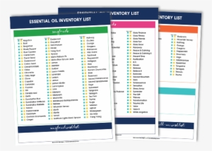 Keep Track Of All Your Essential Oils With This Free - Printables Young Living Essential Oil Inventory List #3206443