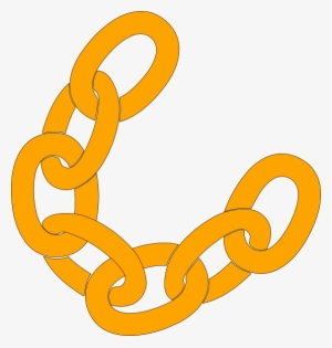 This Free Clipart Png Design Of Orange Chain Clipart - Clip Art Chain #3206653