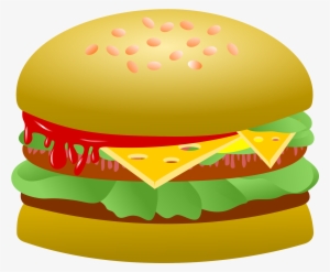 Cheeseburger Clipart Svg - Hamburger #3206782