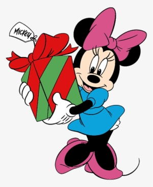 Minnie Mouse Clipart Presents - Minnie Mouse Christmas Clipart #3206957