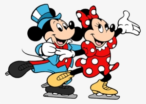 Mickey And Minnie Mouse Clip Art - Skating Mickey #3207033