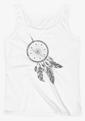 “dream Catcher” Ladies' Tank - American Indian Dream Catcher - Tote Bags #3207387