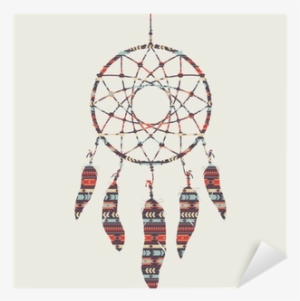 Vector Illustration Of Dream Catcher With Ethnic Pattern #3207448