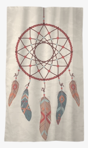 Vector Colorful Illustration Of Dream Catcher Sheer - Illustration #3207551