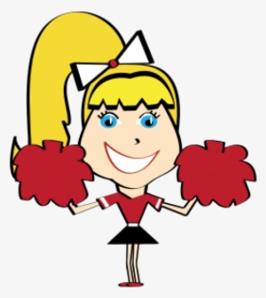 Free Download Red Cheerleader Clipart Cheerleading - Red And Black Cheerleader Clipart #3207627