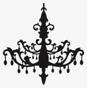 Chandelier Chanel Black Light Classy Freetoedit - Chandelier Silhouette Clip Art #3207846