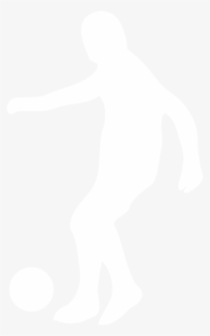 White Soccer Player Silhouette #3208931