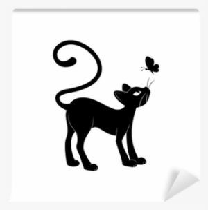 Biały Czarny Kot Rysunek #3208933