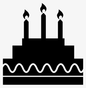 Birthday Cake With Candles - Birthday Cake Silhouette Png #3209051