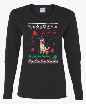 German Shepherd Christmas T Shirts G540l Gildan Ladies' - Mickey Adidas T Shirt #3209172