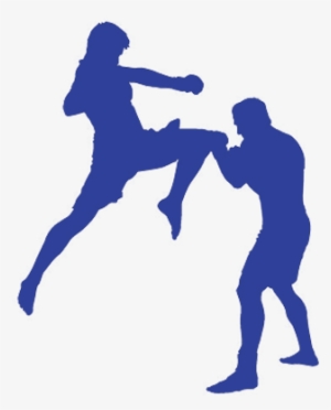 Martial Arts - Mma Fighter Siouhette Vector #3209364