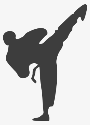 Martial Arts Clipart Korean - Taekwondo Black And White #3209402