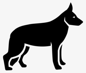 German Shepherd Rubber Stamp - Jackal Silhouette #3209692