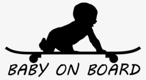 Baby Boy On Board Skateboard - Physical Literacy Games #3209912