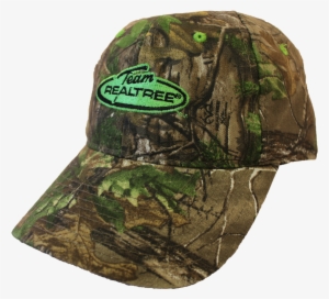 A Realtree® Camo Cap With Green Accent Patch And Matching - Green #3214421