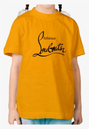 Детская Футболка Christian Louboutin Logo Цвет Желтый #3215752