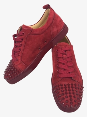 Brand New Christian Louboutin Junior Spikes Veau Velours - Christian Louboutin #3215926