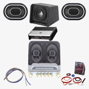 1951-1952 Chevy Radio With Bluetooth Jl Audio Stereo - Jl Audio 10" Basswedge Subwoofer Gray #3218430