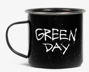 Metal Camping Style Mug Featuring Green Day Drip Logo - Revolution Radio #3218710