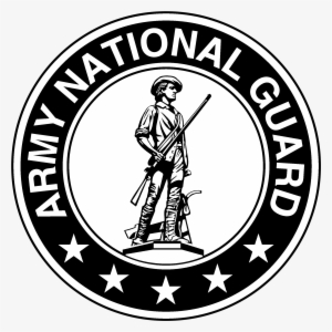 Army National Guard Logo Black And White - National Guard Flag #3218843
