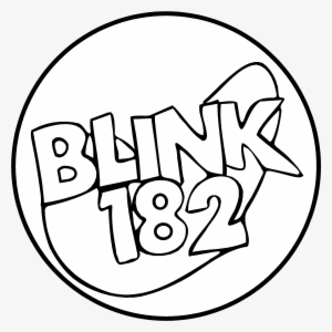 Blink 182 02 Logo Black And White - Blink 182 #3219303