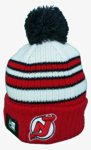 New Jersey Devils Traditional Stripe Pom Toque - Beanie #3219465