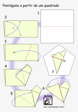Como Tirar Um Pentágono De Um Quadrado Origami Paper, - Como Fazer Um Pentagono Origami #3221012