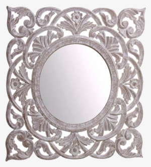 Lama Mirror 55x55x2 Cm White #3221122