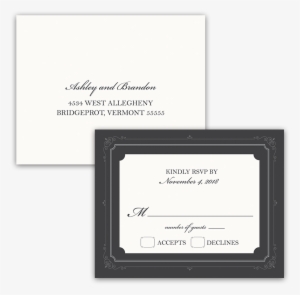 Vintage Industrial Chic Wedding Gray Rsvp Postcard - Wedding #3221953