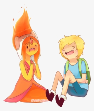 Finn And Princess Bubblegum In Love Image - Flame Princess #3222786