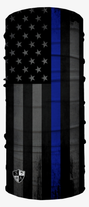 Thin Blue Line Flag - Blackout American Flag #3222826