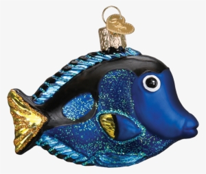 Old World Christmas Pacific Blue Tang Glass Ornament #3223210