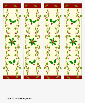 Bookmarks With Christmas Pattern - Print Bookmark For Christmas #3223472