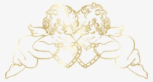 Angel Clipart Decorative - Transparent Gold Angels #3223680