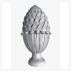 Plaster Finial 9 1/2" Diameter X 18" High - Plaster #3223709