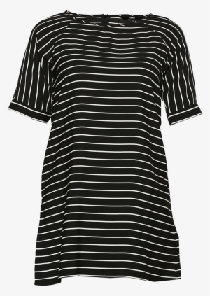 Abof Women Black & White Striped Relaxed Fit Tunic - Conjuntos De Vestidos Con Saco #3223933