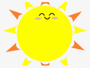 Cute Sun Clipart - Cartoon Sun With Black Background #3224215