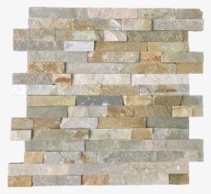 Golden Sand Quartzite 6" X 24" Interlocking Ledgerstone - Stone Wall #3224520