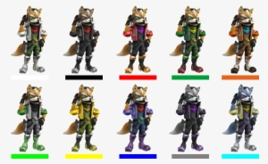 Added To Fox, Using The Zero Fox Design By Kth - Super Smash Bros Fox Alts #3224803
