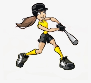 Women's Softball Clip Art Clipart Download - Girl Softball Player Cartoon #3225510